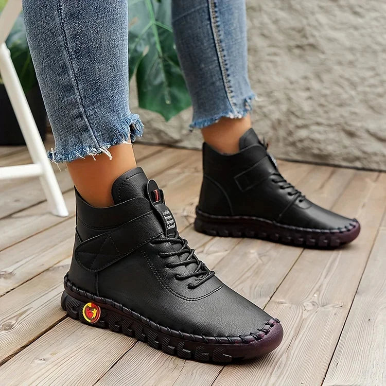 Élégance Céleste - Bottes orthopédiques en cuir pour confort et style - Rynova