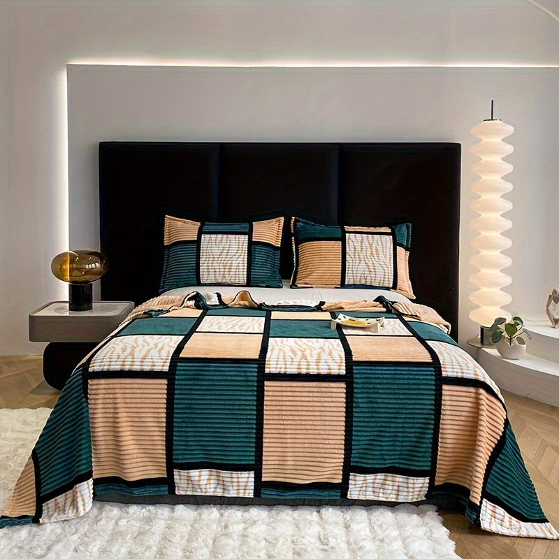 CocoonChic - Couverture en flanelle douce et polyvalente pour toutes saisons - Rynova
