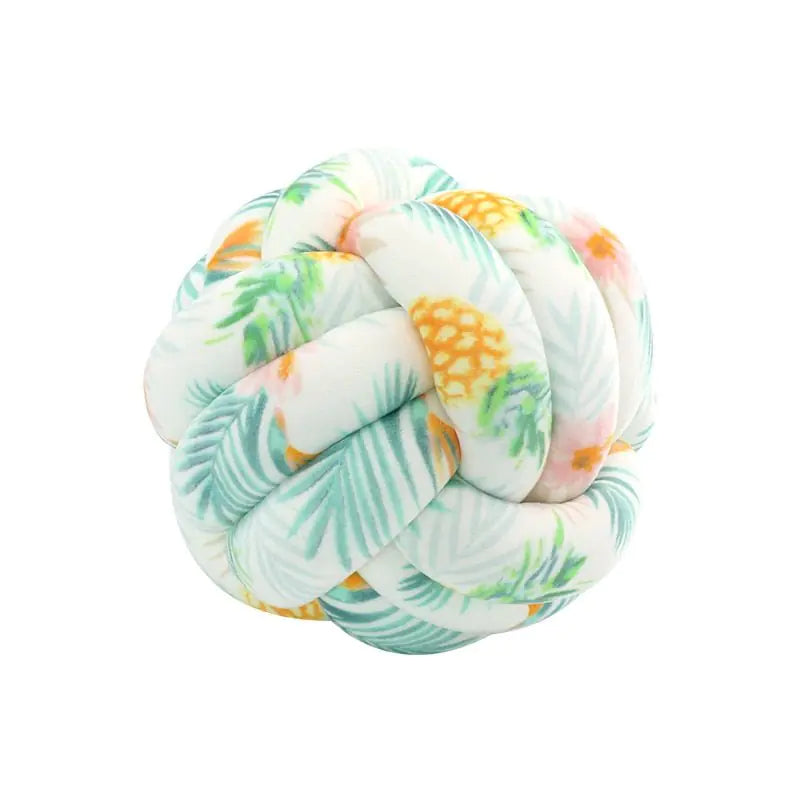 Coussin de lancer en balles nouées décoratives PlushKnot - Rynova