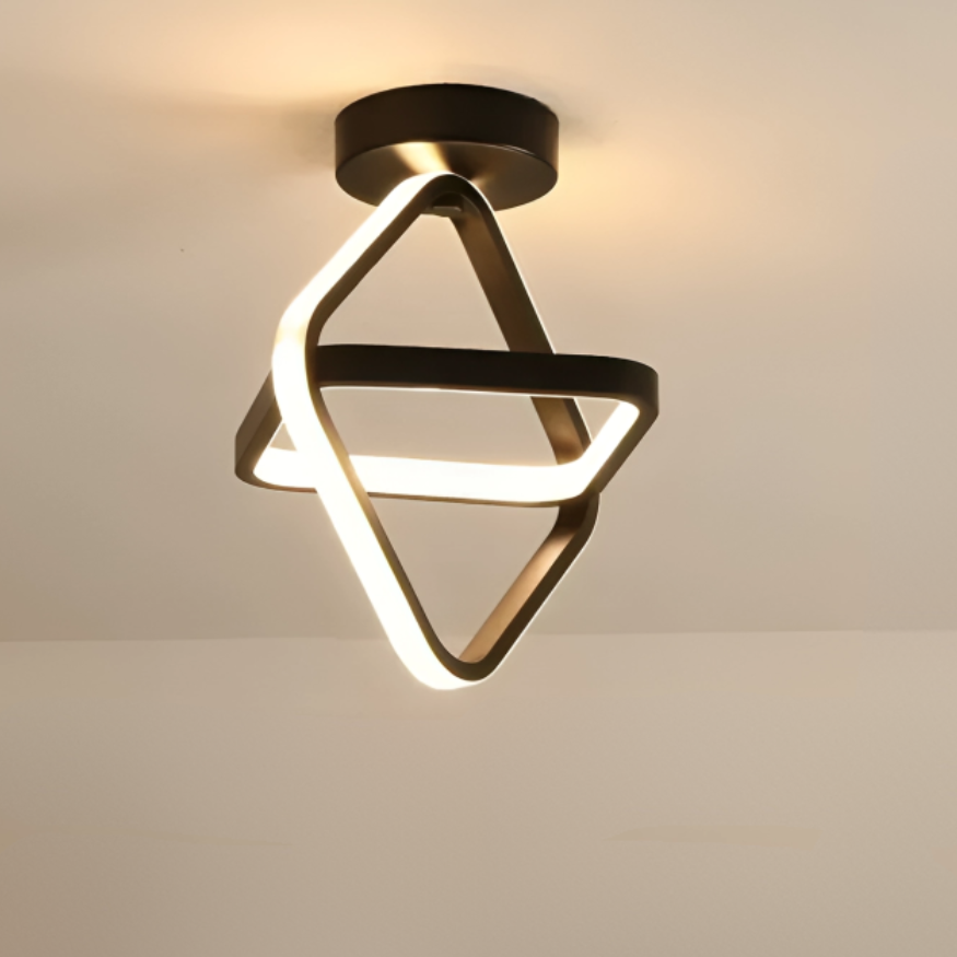 Lumineo Duo - Lampe de Plafond LED Moderne à 2 Anneaux - Rynova