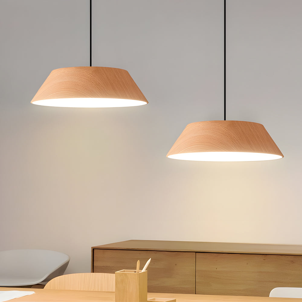 HarmonieLumi – Suspension LED en Bois Style Japonais - Rynova