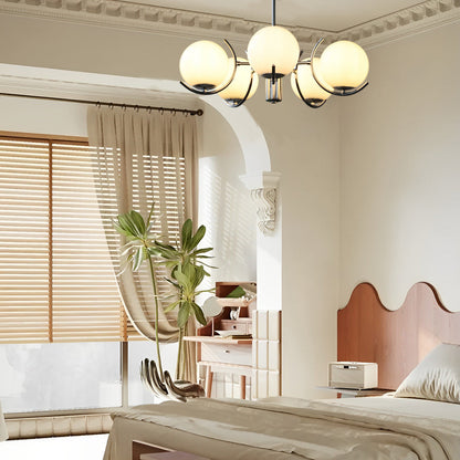 LumiScandi – Lustre scandinave en verre et fer électroplaqué - Rynova