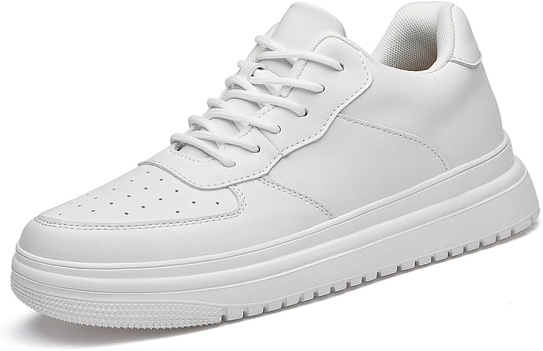 HauteurMax – Baskets Élévatrices en Cuir pour Hommes - Gain de Hauteur Discret - Rynova