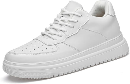 HauteurMax – Baskets Élévatrices en Cuir pour Hommes - Gain de Hauteur Discret - Rynova
