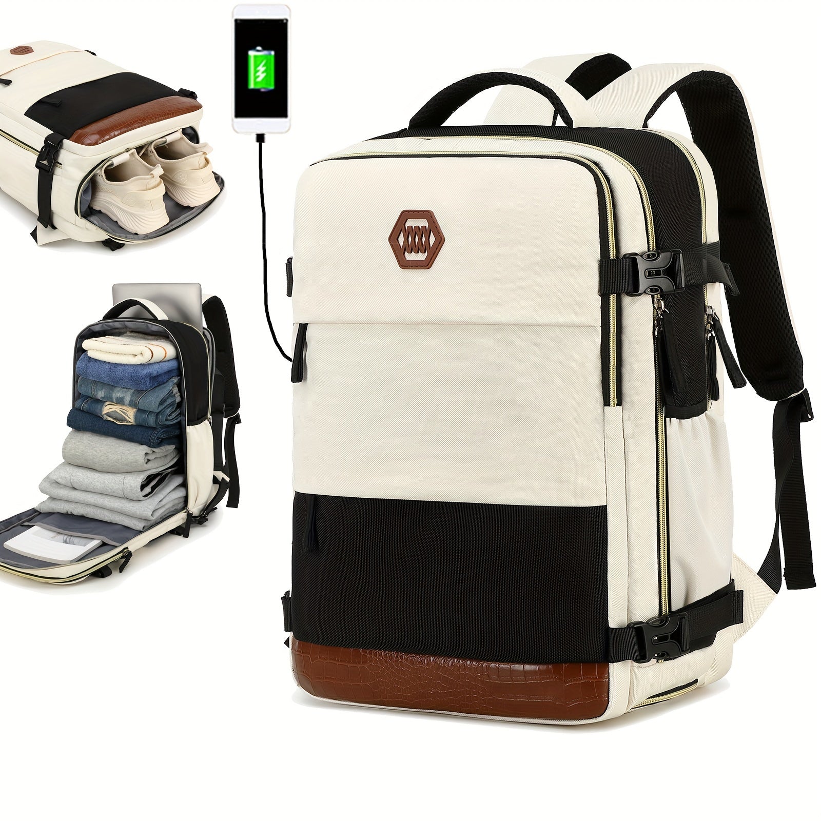 VoyageMax – Sac à Dos Grande Capacité avec Compartiment à Chaussures - Rynova
