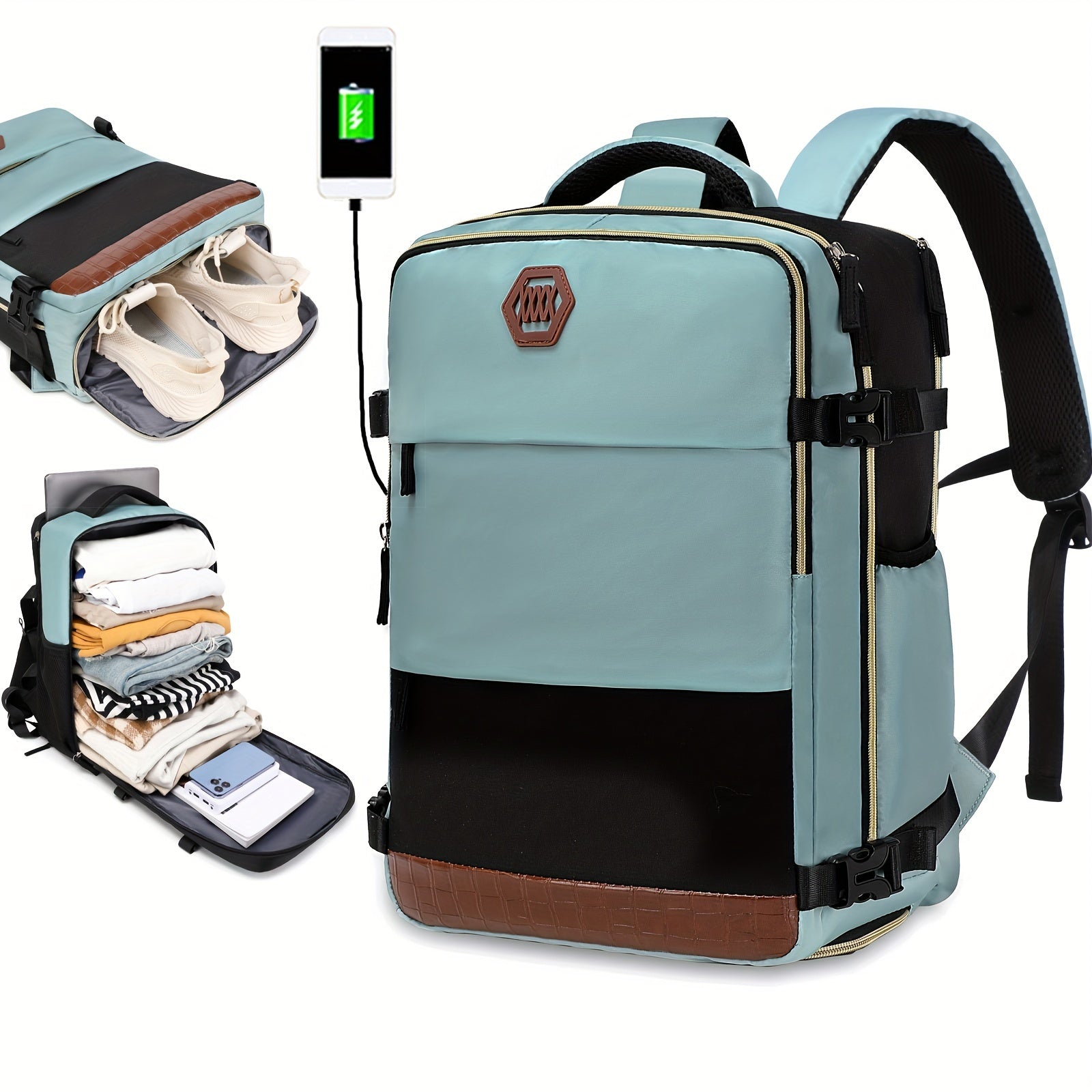 VoyageMax – Sac à Dos Grande Capacité avec Compartiment à Chaussures - Rynova