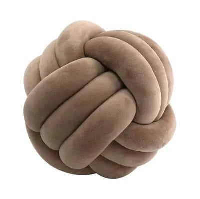 Coussin de lancer en balles nouées décoratives PlushKnot - Rynova