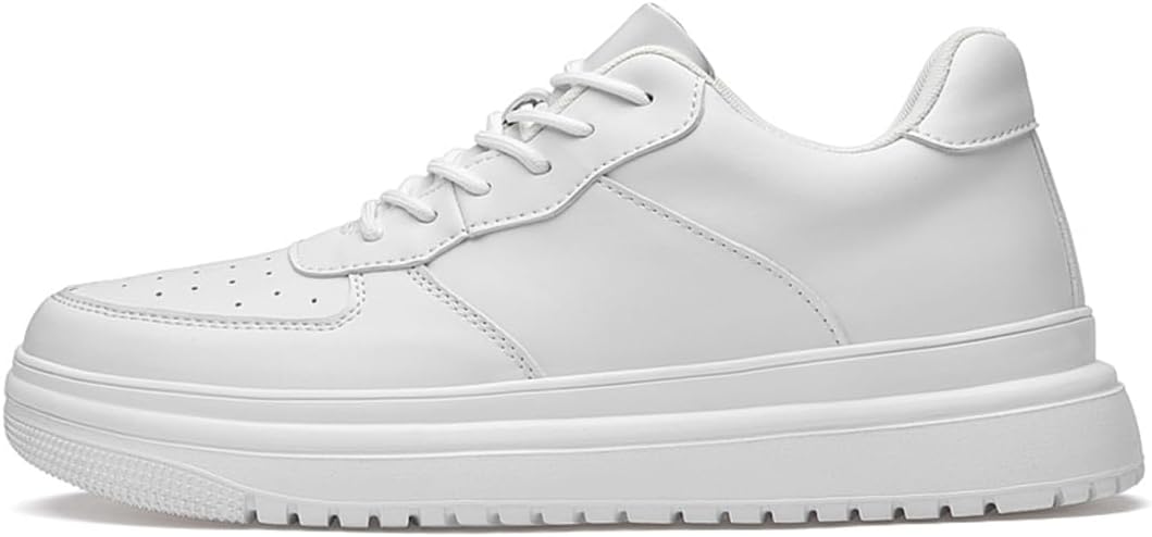 HauteurMax – Baskets Élévatrices en Cuir pour Hommes - Gain de Hauteur Discret - Rynova