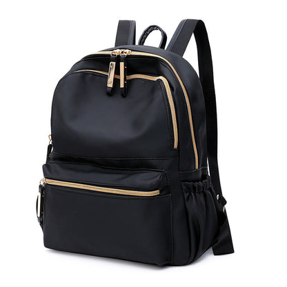 Soleil Chic - Sac à dos étanche en Oxford pour femmes, noir - Rynova