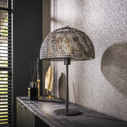 LumièreÉlégante - Lampe de table design noir et brun - Rynova