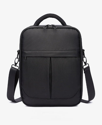 Saccoo - Sac messager pour homme en tissu Oxford noir de qualité - Rynova