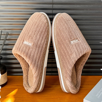 Chaleur Douce - Chaussons en coton douillets et antidérapants pour l'hiver - Rynova
