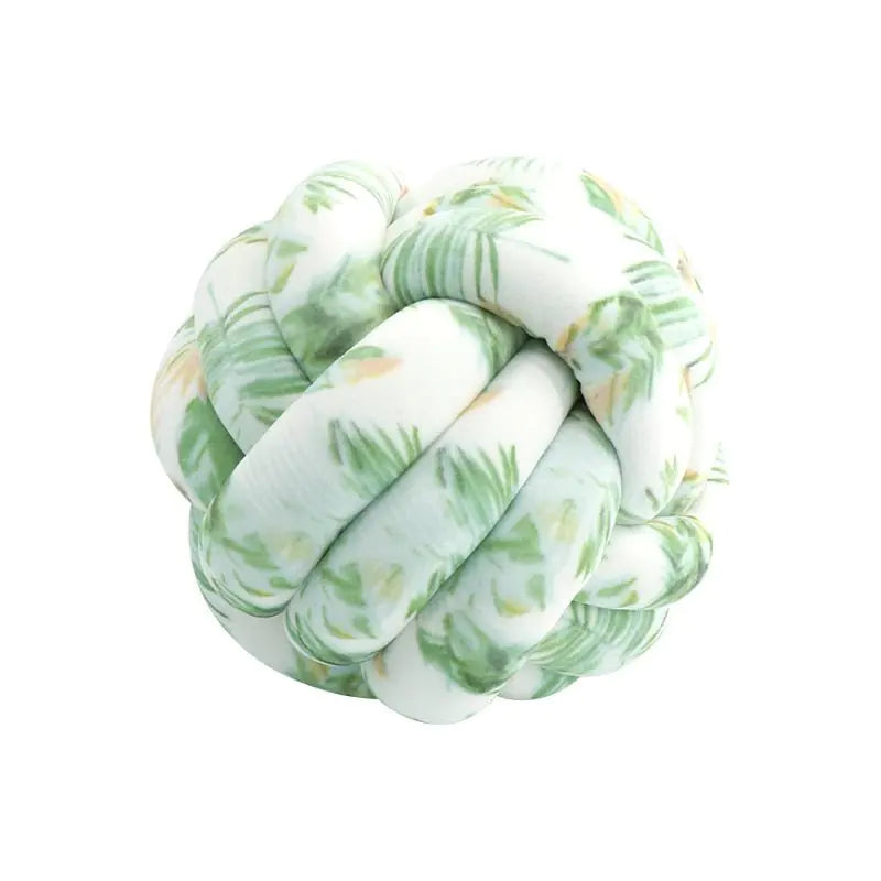 Coussin de lancer en balles nouées décoratives PlushKnot - Rynova