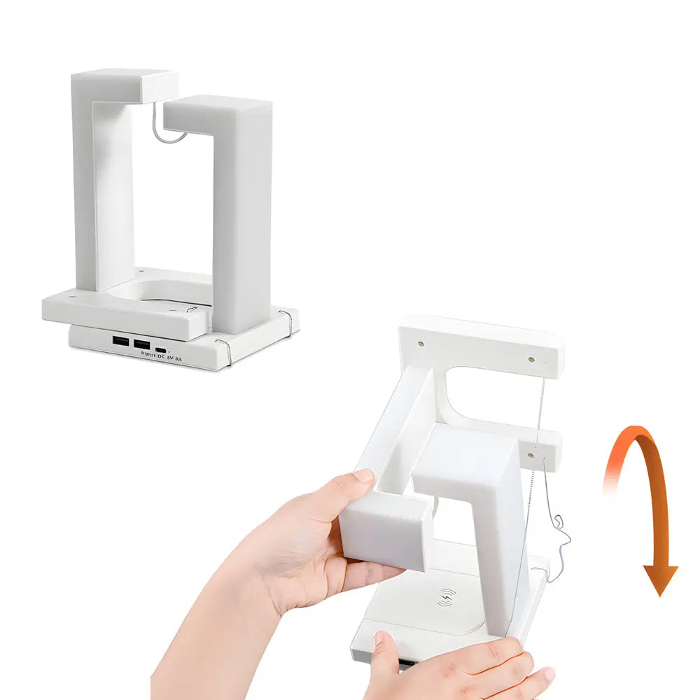 LeviLight - Lampe de Table Anti-Gravité avec Chargement Sans Fil et Éclairage LED - Rynova