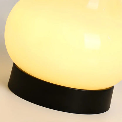 LumièreÉlégante - Lampe de Table en Verre avec Batterie USB, LED Dimmable et Commutateur Tactile - Rynova