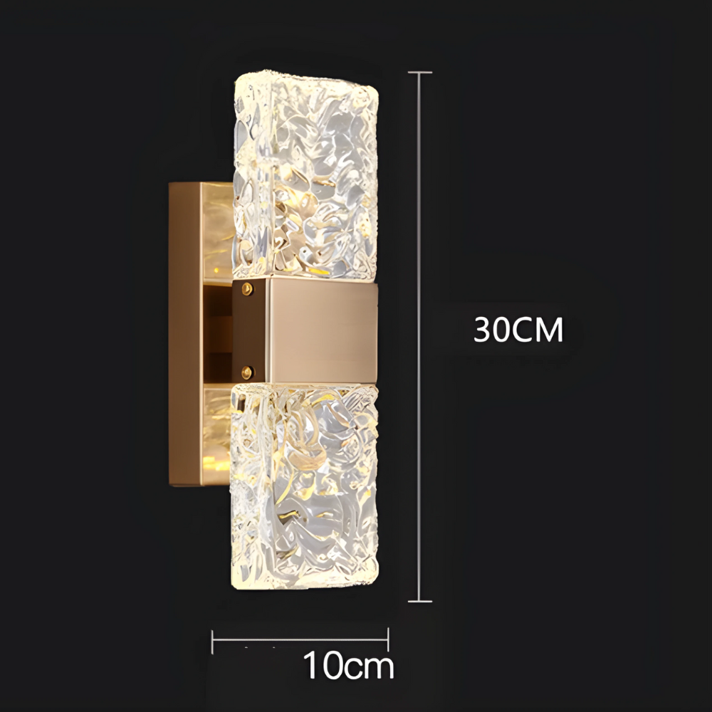 LuxCristal - Lampe murale en cristal, élégance et éclat lumineux - Rynova