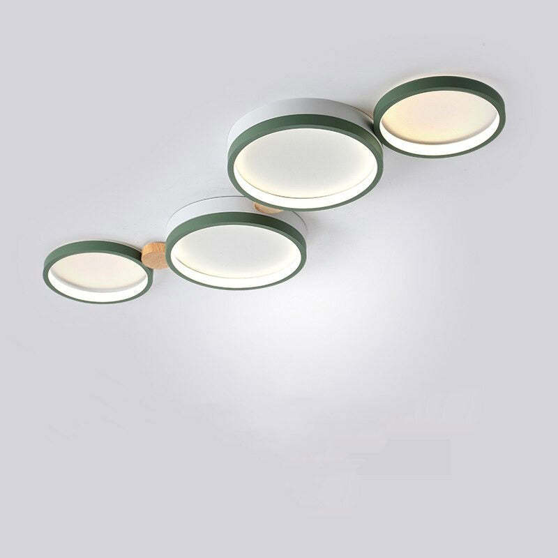 LumièreÉlégante – Plafonnier en métal blanc et gris - Rynova