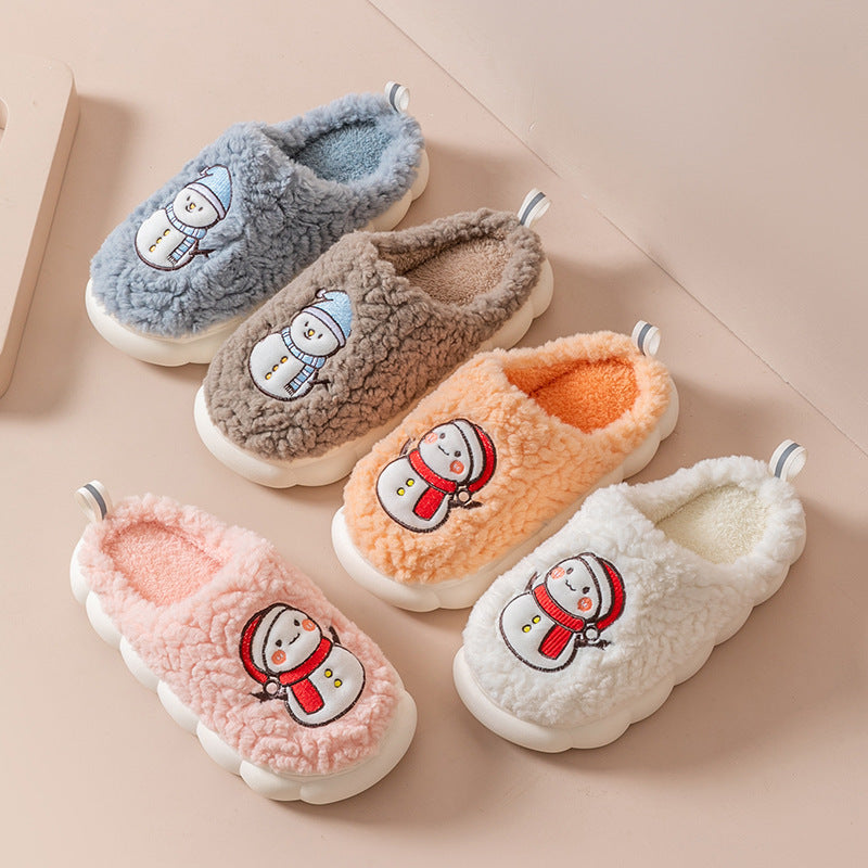 Flocon Doux - Chaussons en peluche anti-dérapants pour l'hiver - Rynova