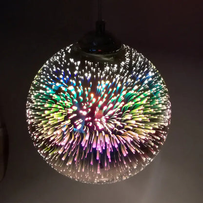 ÉclatFestif | Suspension en Verre Coloré 3D avec Lumière Éblouissante - Rynova