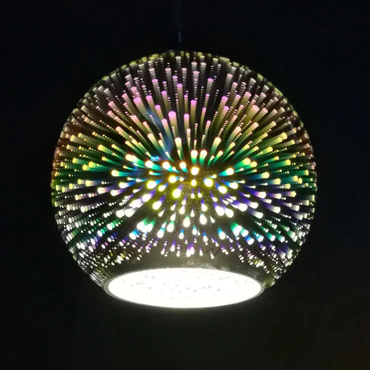 ÉclatFestif | Suspension en Verre Coloré 3D avec Lumière Éblouissante - Rynova