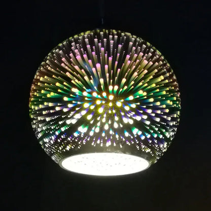 ÉclatFestif | Suspension en Verre Coloré 3D avec Lumière Éblouissante - Rynova