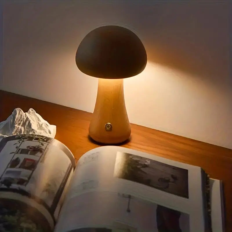 LuminaFungi - Lampe de Table Style Champignon Élégante - Rynova