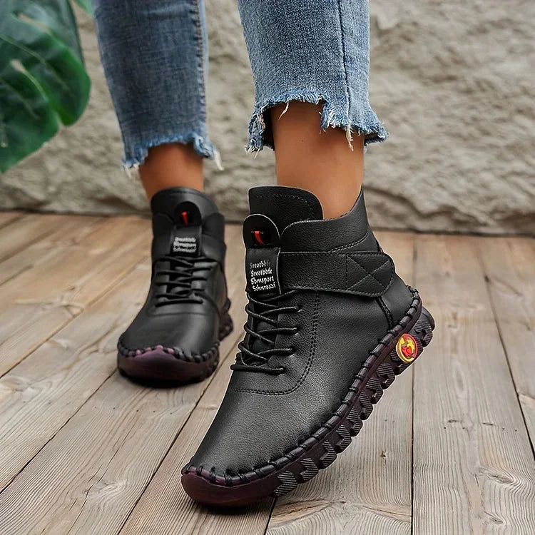 Élégance Céleste - Bottes orthopédiques en cuir pour confort et style - Rynova