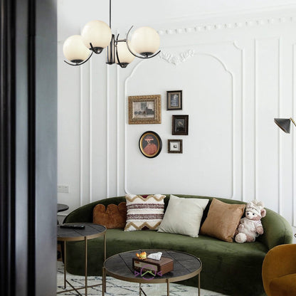 LumiScandi – Lustre scandinave en verre et fer électroplaqué - Rynova