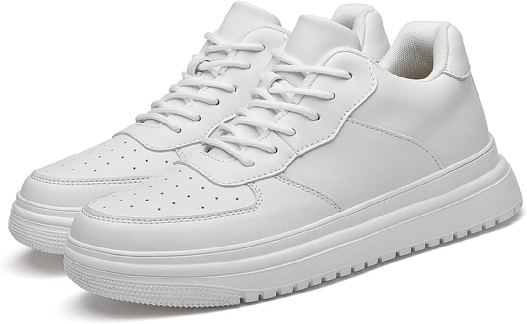 HauteurMax – Baskets Élévatrices en Cuir pour Hommes - Gain de Hauteur Discret - Rynova