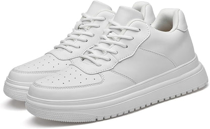 HauteurMax – Baskets Élévatrices en Cuir pour Hommes - Gain de Hauteur Discret - Rynova