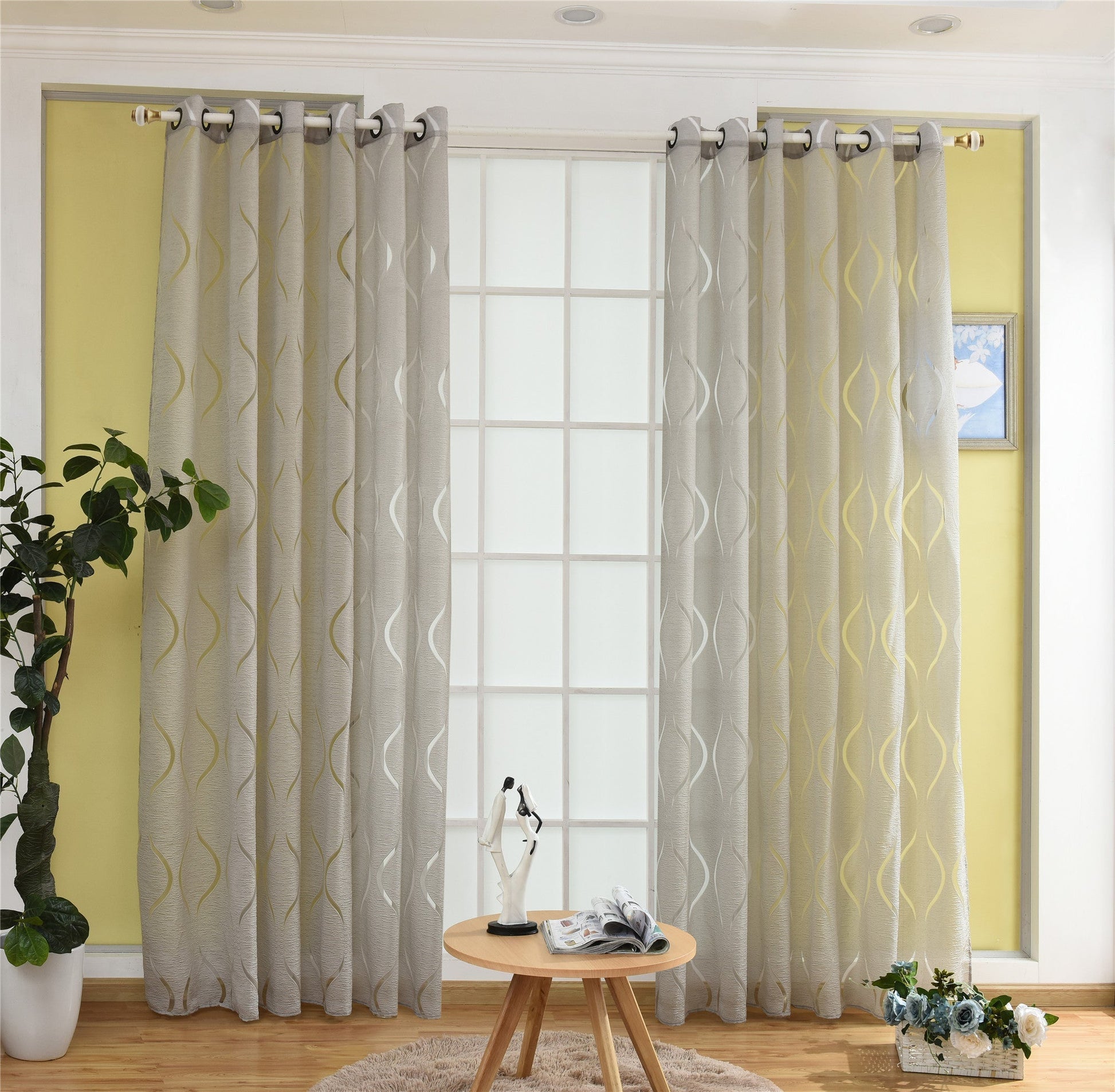 ÉléganceLumineuse - Voile Moderne à Motif de Bulles pour un Intérieur Chic - Rynova