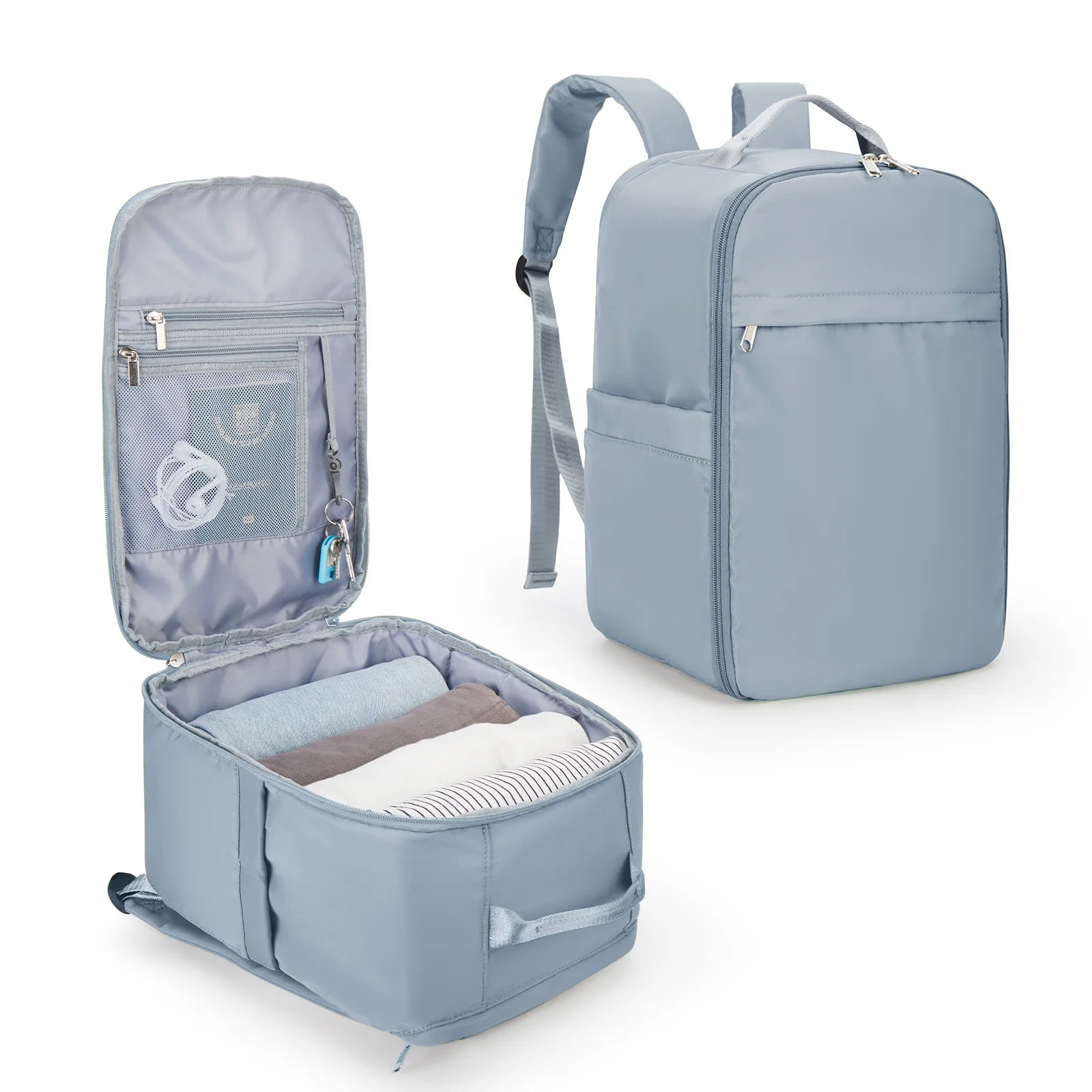 VoyagePro - Sac à Dos Cabine 40x20x25 pour Bagage à Main Ryanair et EasyJet, Sac à Dos Ordinateur pour Hommes/Femmes - Rynova