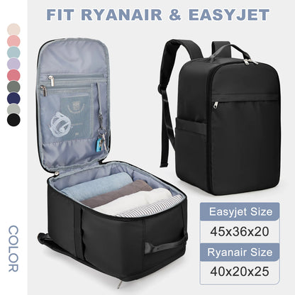 VoyagePro - Sac à Dos Cabine 40x20x25 pour Bagage à Main Ryanair et EasyJet, Sac à Dos Ordinateur pour Hommes/Femmes - Rynova