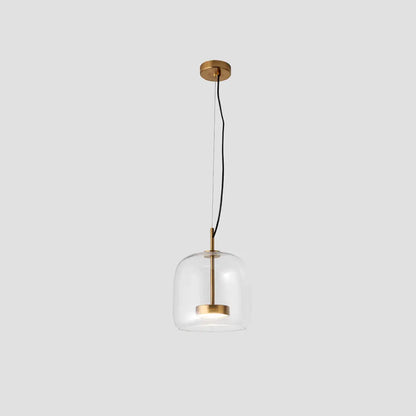 HailieLuxe – Suspension LED Rétro en Métal et Verre Ambre - Rynova