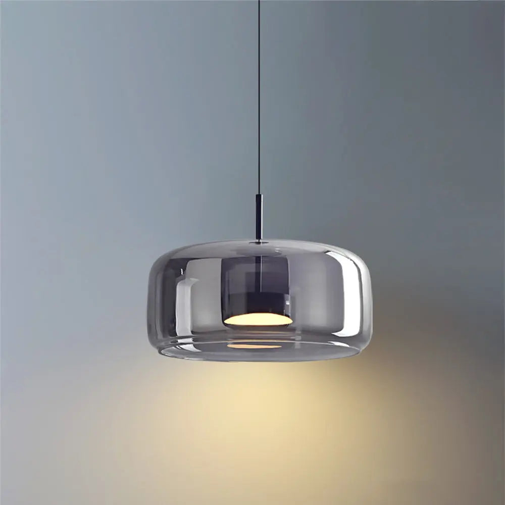 HailieLuxe – Suspension LED Rétro en Métal et Verre Ambre - Rynova