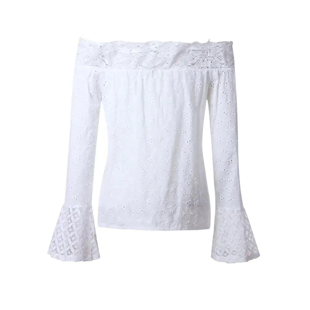 Blouses en Dentelle d'Été - Chemise Éléguante à Col Roulé - Rynova
