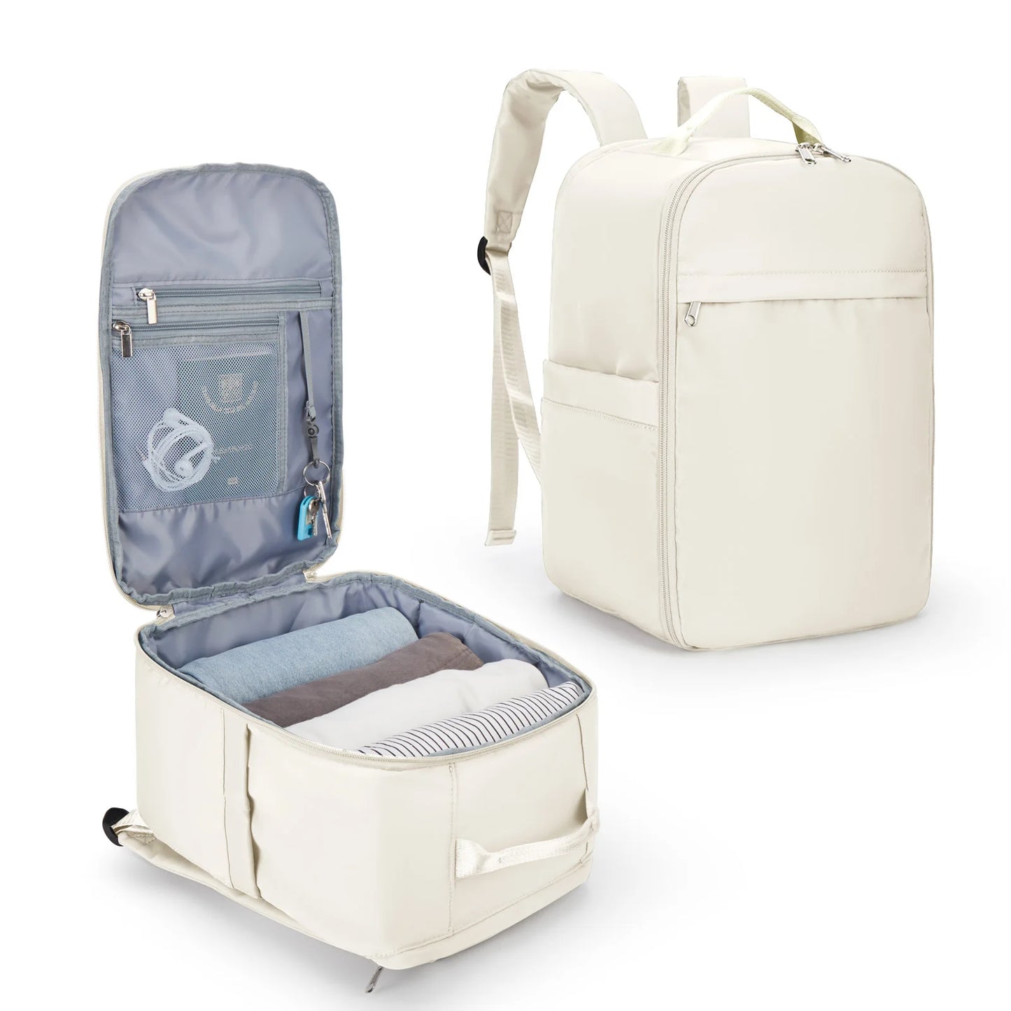 VoyagePro - Sac à Dos Cabine 40x20x25 pour Bagage à Main Ryanair et EasyJet, Sac à Dos Ordinateur pour Hommes/Femmes - Rynova