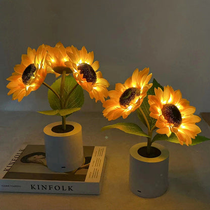FloraLumi – Lampe florale LED décorative brillante - Rynova