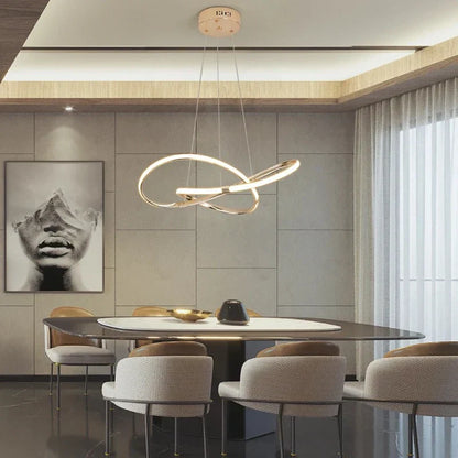 LumiNova - Lampe Suspendue LED Intelligente avec Support - Rynova
