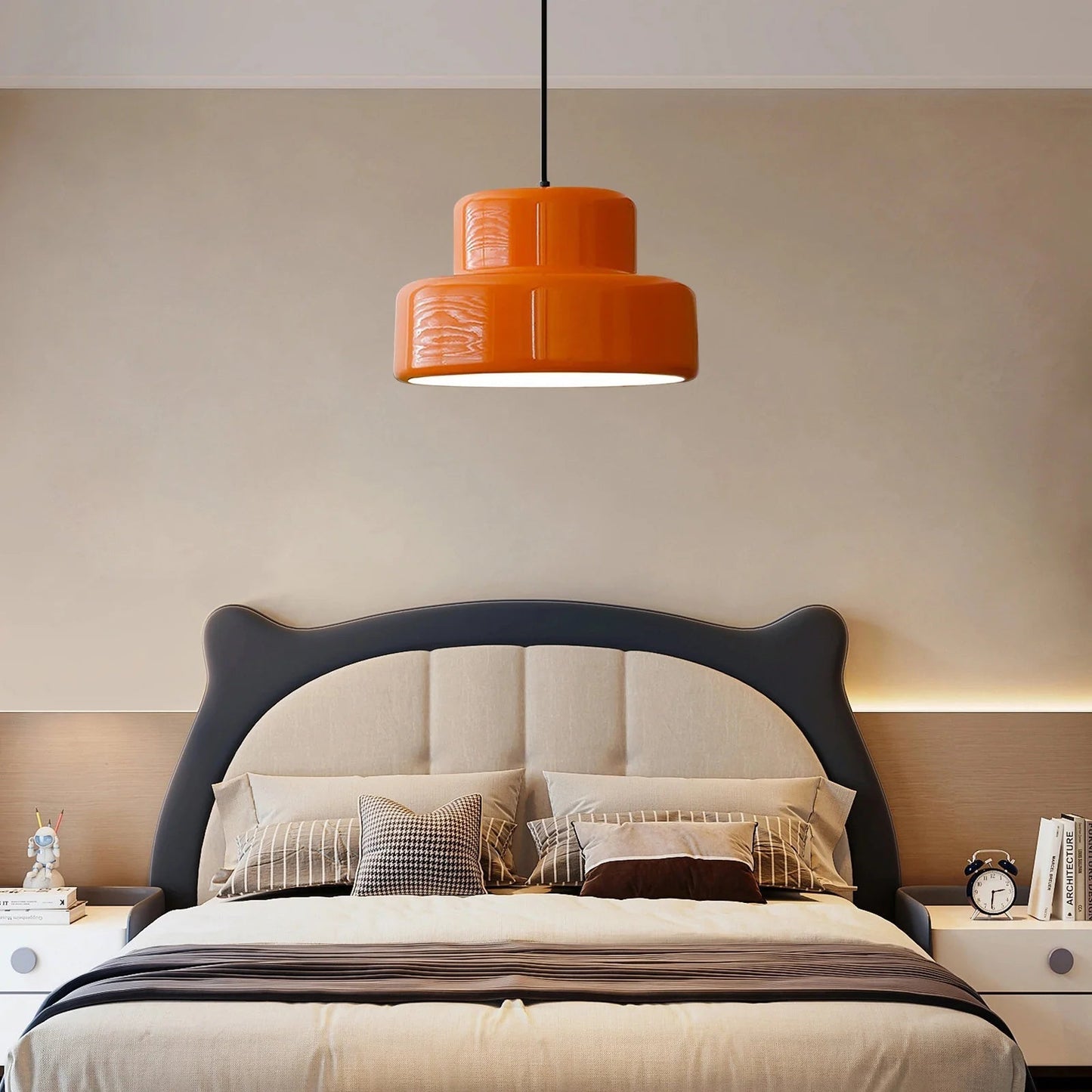 ÉclatDesign - Lampe Suspendue Orange Rétro et Moderne - Rynova