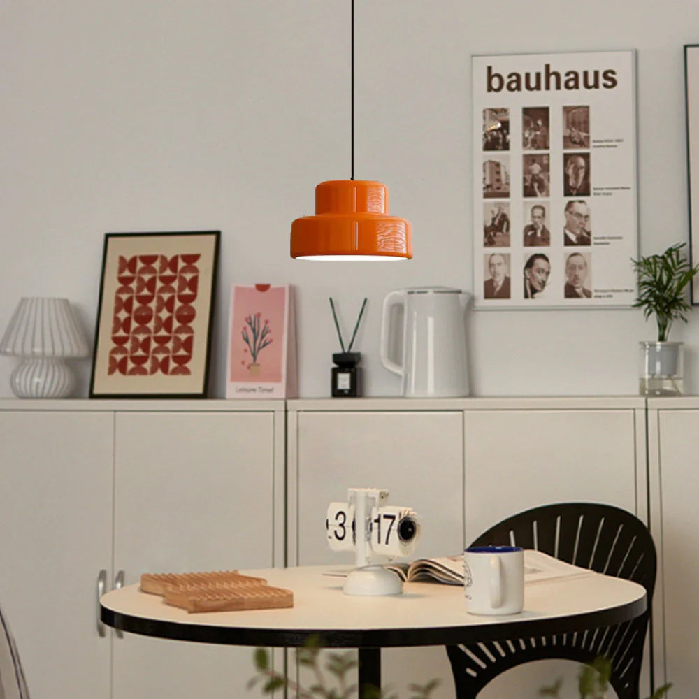 ÉclatDesign - Lampe Suspendue Orange Rétro et Moderne - Rynova