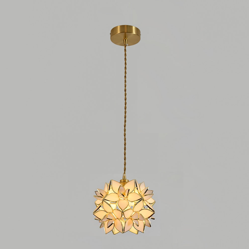 LumièreSoleil - Lampe Suspendue Naturelle en Coquillages - Rynova
