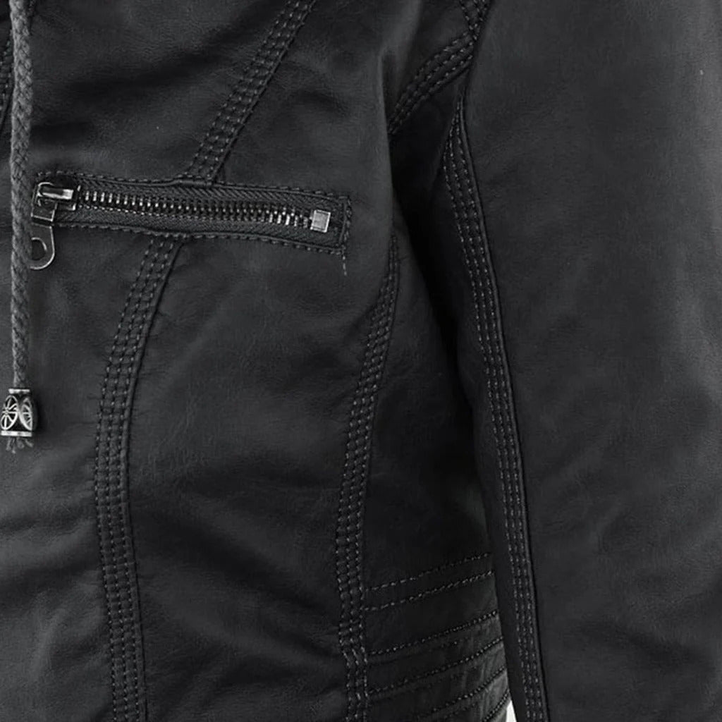 Mila Chic - Veste khaki avec capuche, confort et élégance urbaine - Rynova