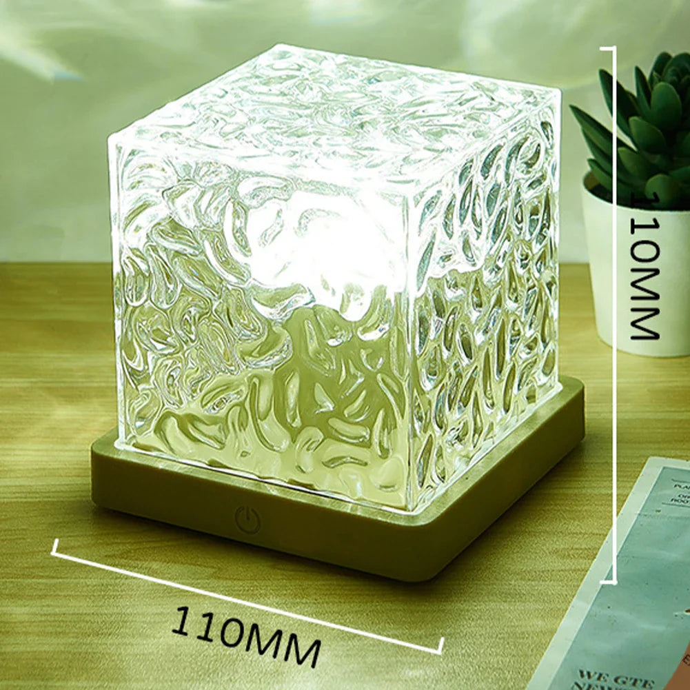 CubeÉclat - Lampe Cube Lumineuse Effet Boréal - Rynova