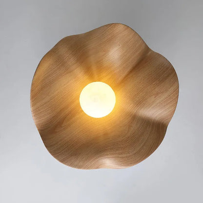 LotusNordic – Plafonnier en Bois et Résine Naturelle - Rynova