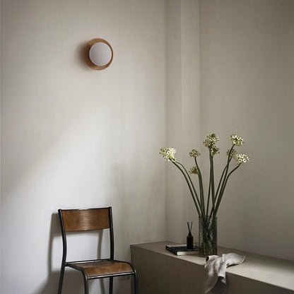 BoisÉclat - Applique Murale en Bois Naturel Blanc - Rynova
