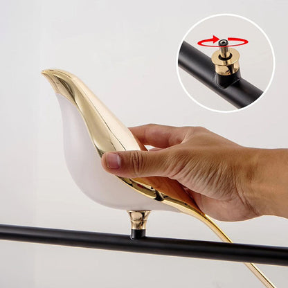LumiOiseaux – Lampe suspendue cercle d'oiseaux - Rynova