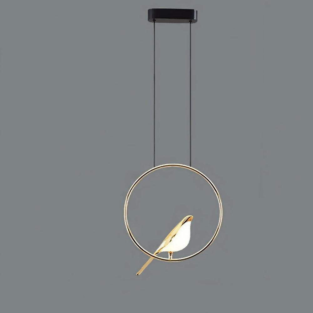 LumiOiseaux – Lampe suspendue cercle d'oiseaux - Rynova