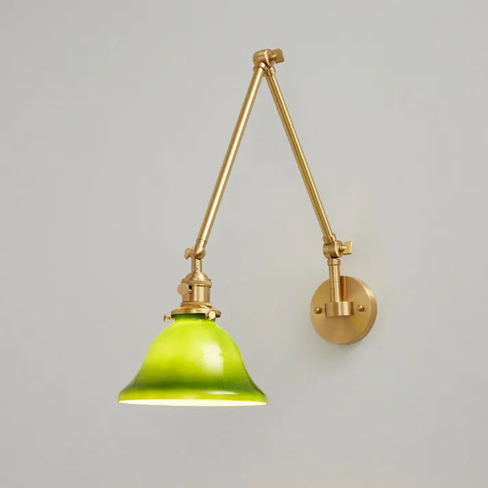 LumiClassique – Lampe murale en verre à bras pivotant vintage - Rynova