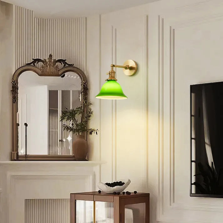 LumiClassique – Lampe murale en verre à bras pivotant vintage - Rynova